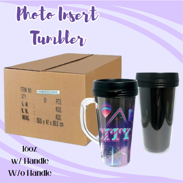 PROMO (60PCS) Photo Insert Tumbler 16oz with and without handle ...