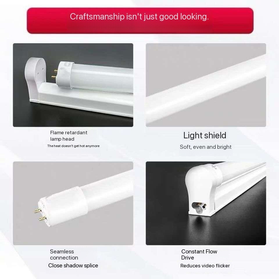 Hanslighting T8 LED Tube Double Ended Power Supply Fluorescent Lamp ...