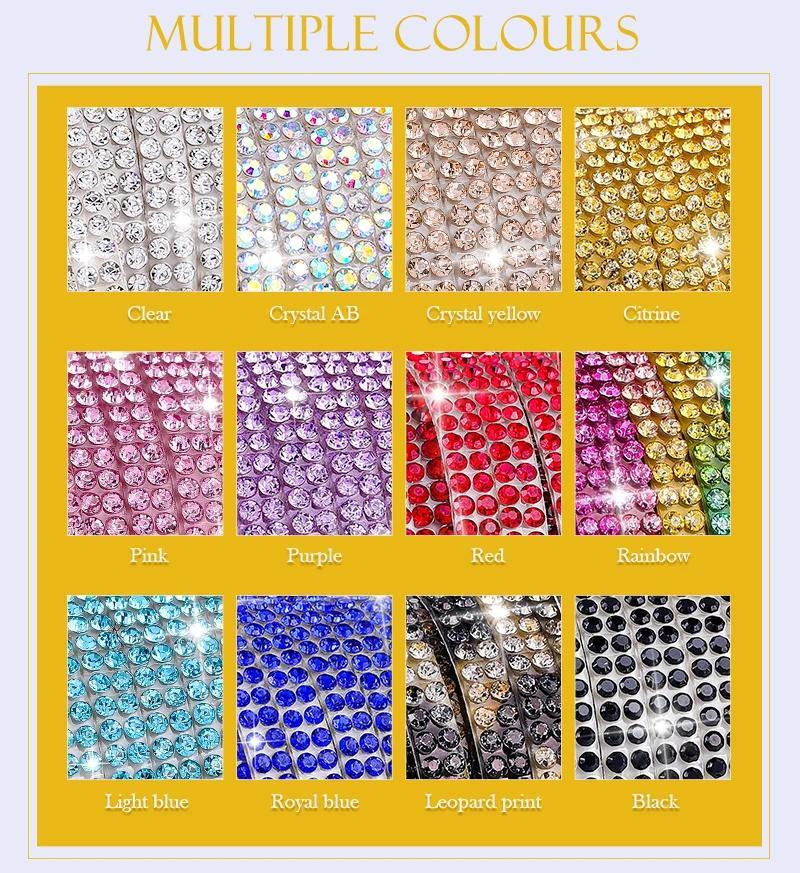 QIAO 10Yards/Roll Self-adhesive Rhinestone Trim | Shopee Philippines
