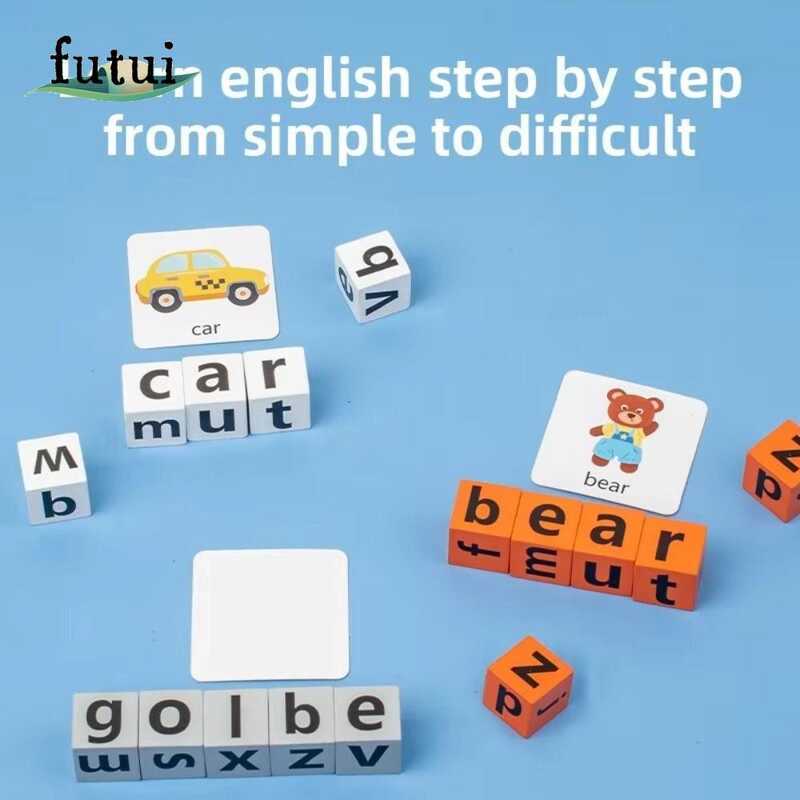 FUTUI Flash Alphabet Word Baby Learning Cards English Words Card ...