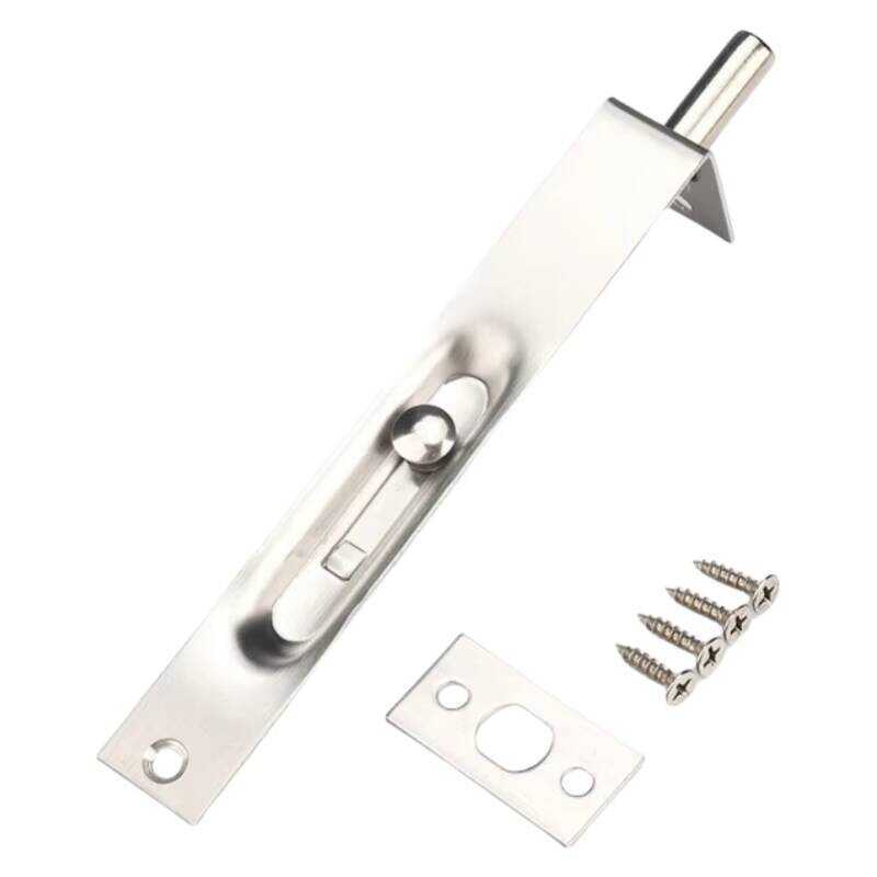 4-12inch Push-Pull Latch Lock L-Shaped Hidden Insert Flush Bolt ...