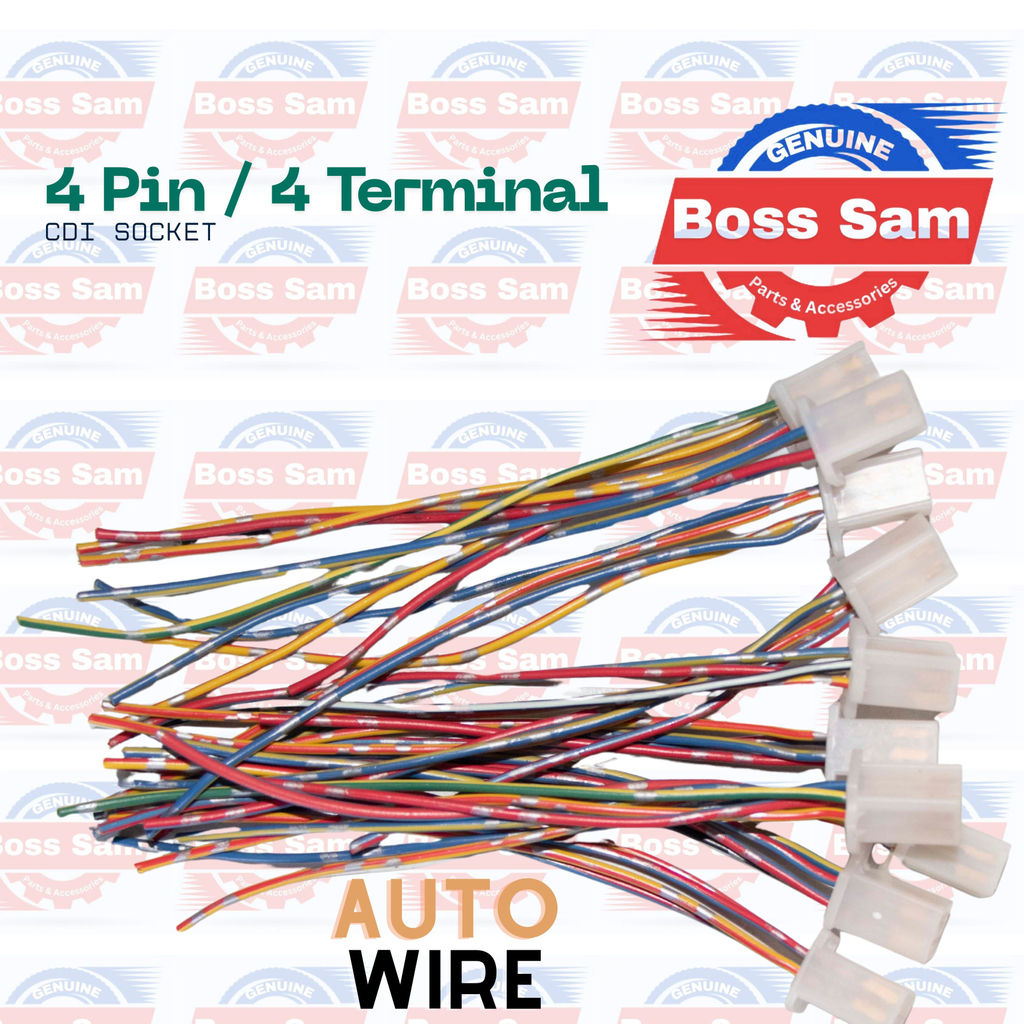 Motorcycle Wiring Harness Original Heavy Duty CDI Socket 4 Pin Terminal ...