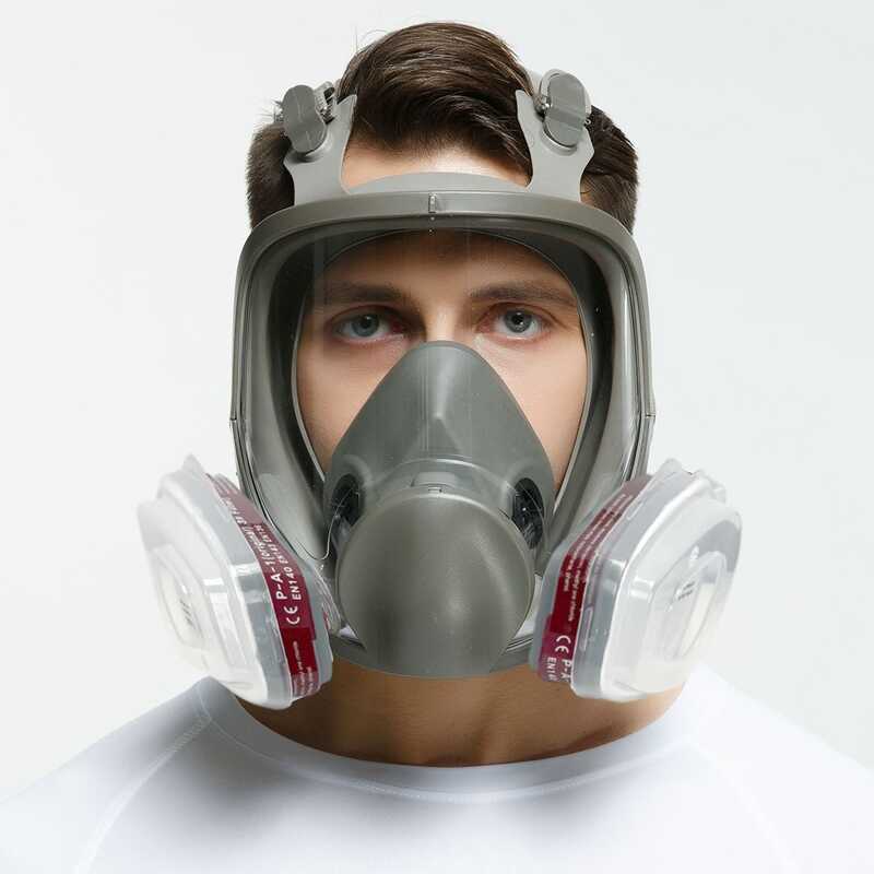 Gas Mask Full Face Mask Spray Paint Chemical Farming Full Face Mask 68 ...