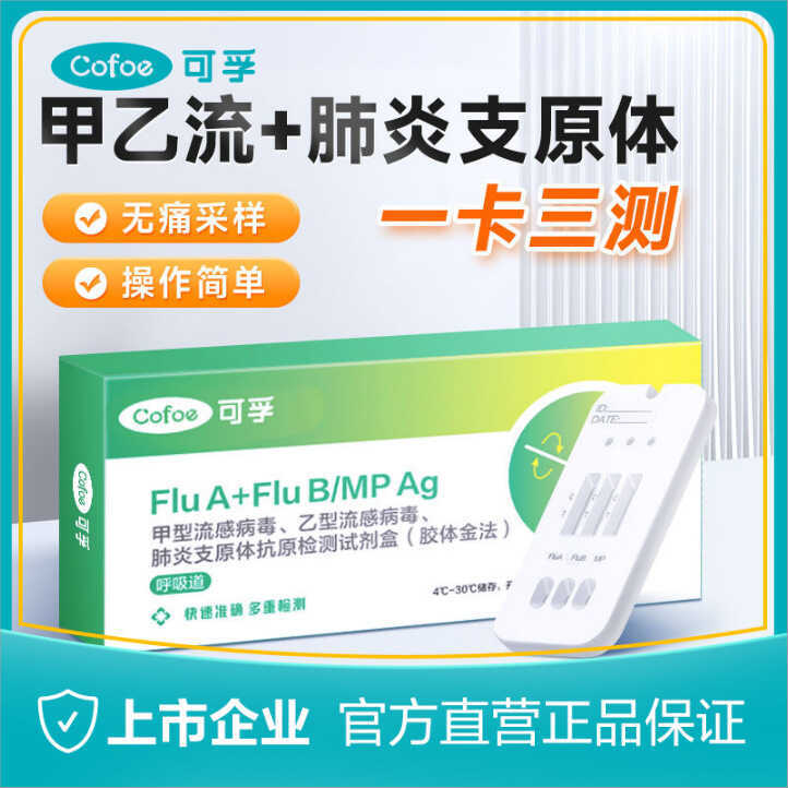 Corfu Influenza A And B Mycoplasma Pneumoniae 3-In-1 Test Kit Infection ...