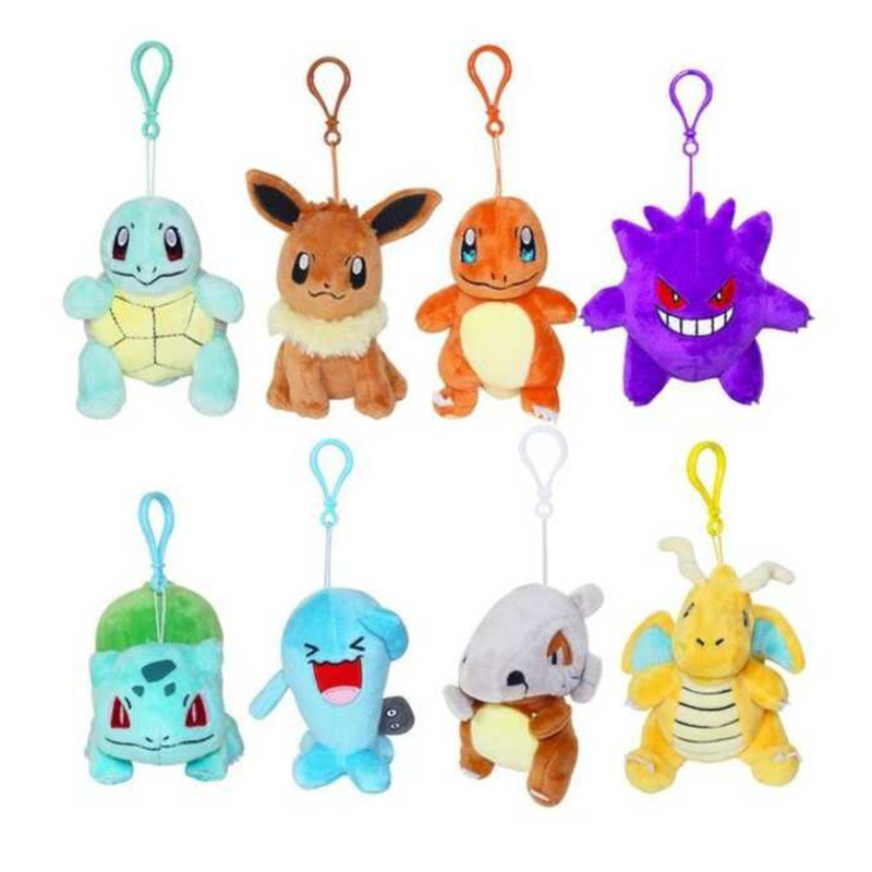 A4f Pokemon Pendant/Keychain Toys Pikachu Squirtle Bulbasaur Charmander ...