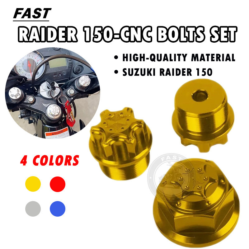 FAST Raider 150 CARB Center Nut And Inner Tube Bolts Set Titanium CNC ...