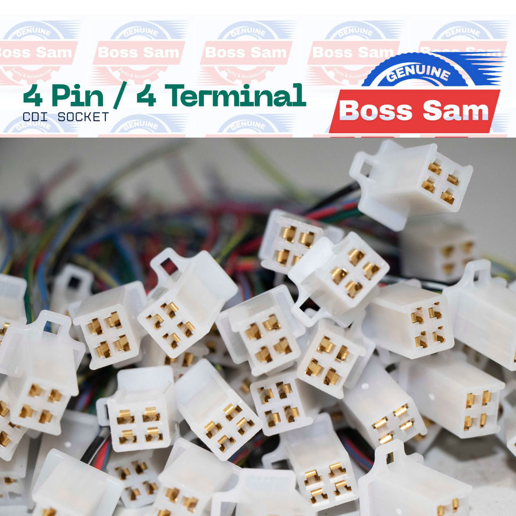 Motorcycle Wiring Harness Original Heavy Duty CDI Socket 4 Pin Terminal ...
