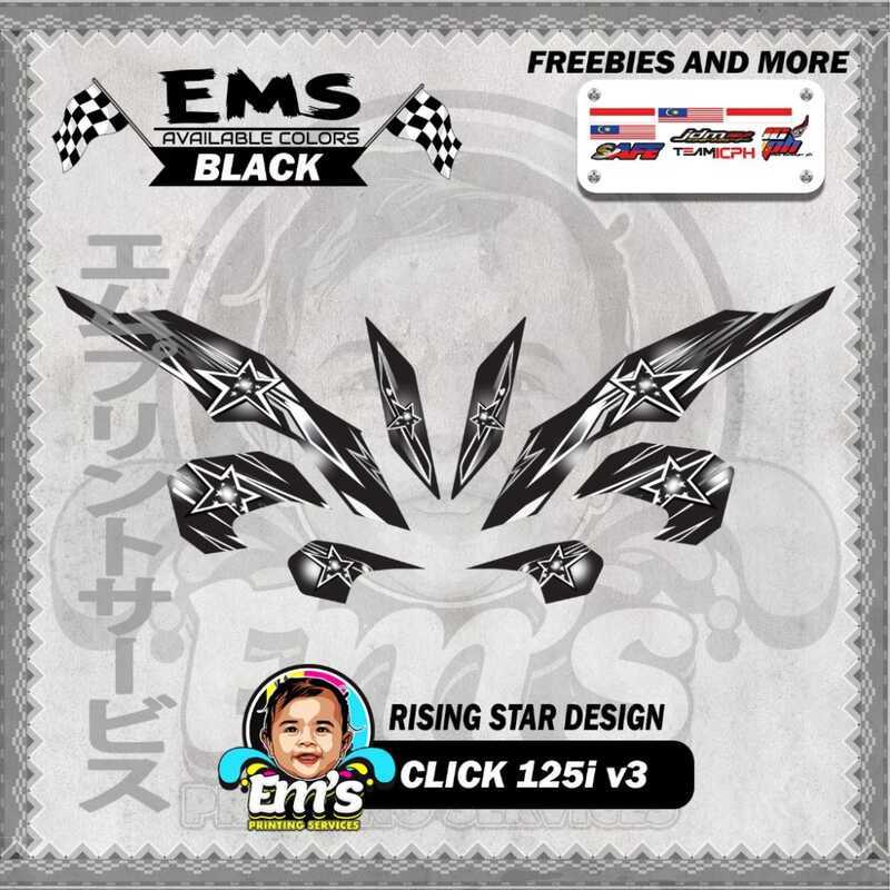 Honda Click V3 Rising Star Decals | Shopee Philippines
