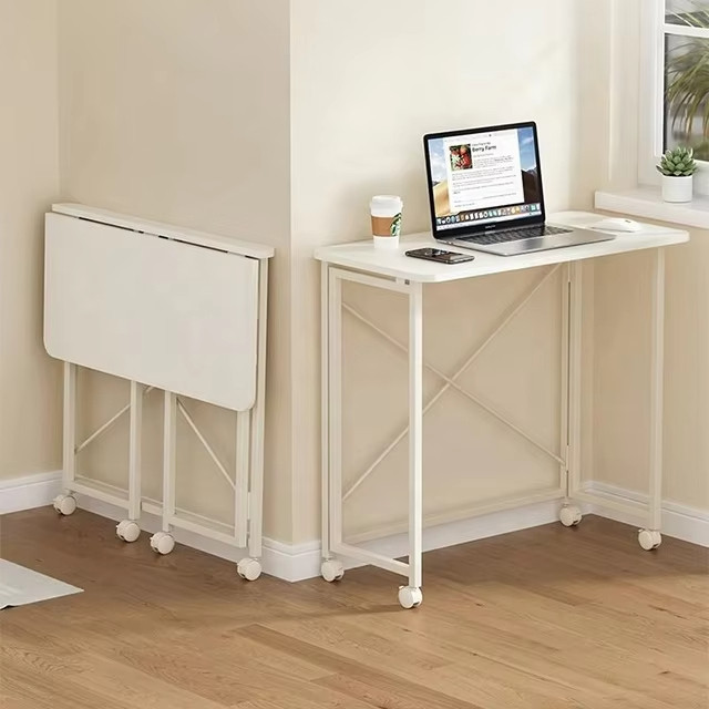 Portable Removable Folding Computer Table 2 Tier Computer Table Storage ...