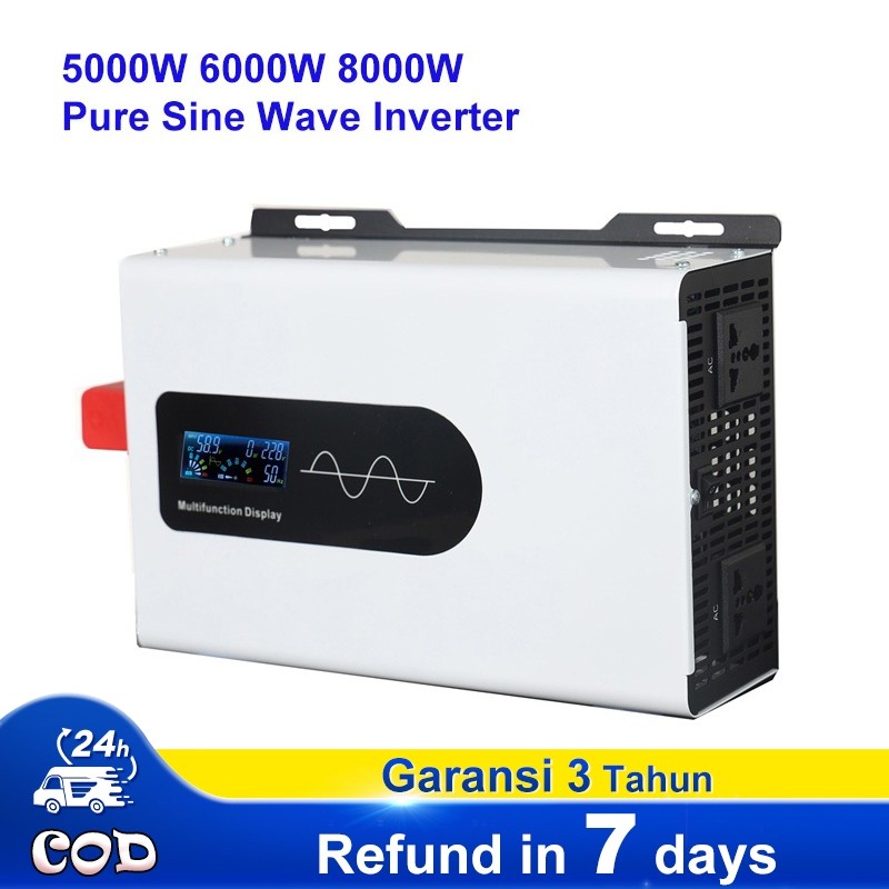 5000W Pure Sine Wave Inverter DC 12V To AC 220V 60HZ Off Grid Inverter ...