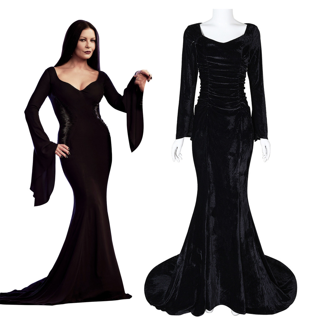 Wednesday Addams Family Modicia Cos Costume Prom Dress Cosplay Costume ...