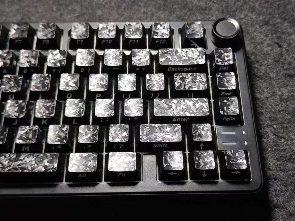 Cherry Profile Carbon Fiber Texture Keycaps Double Shot Keycap 119 Keys ...