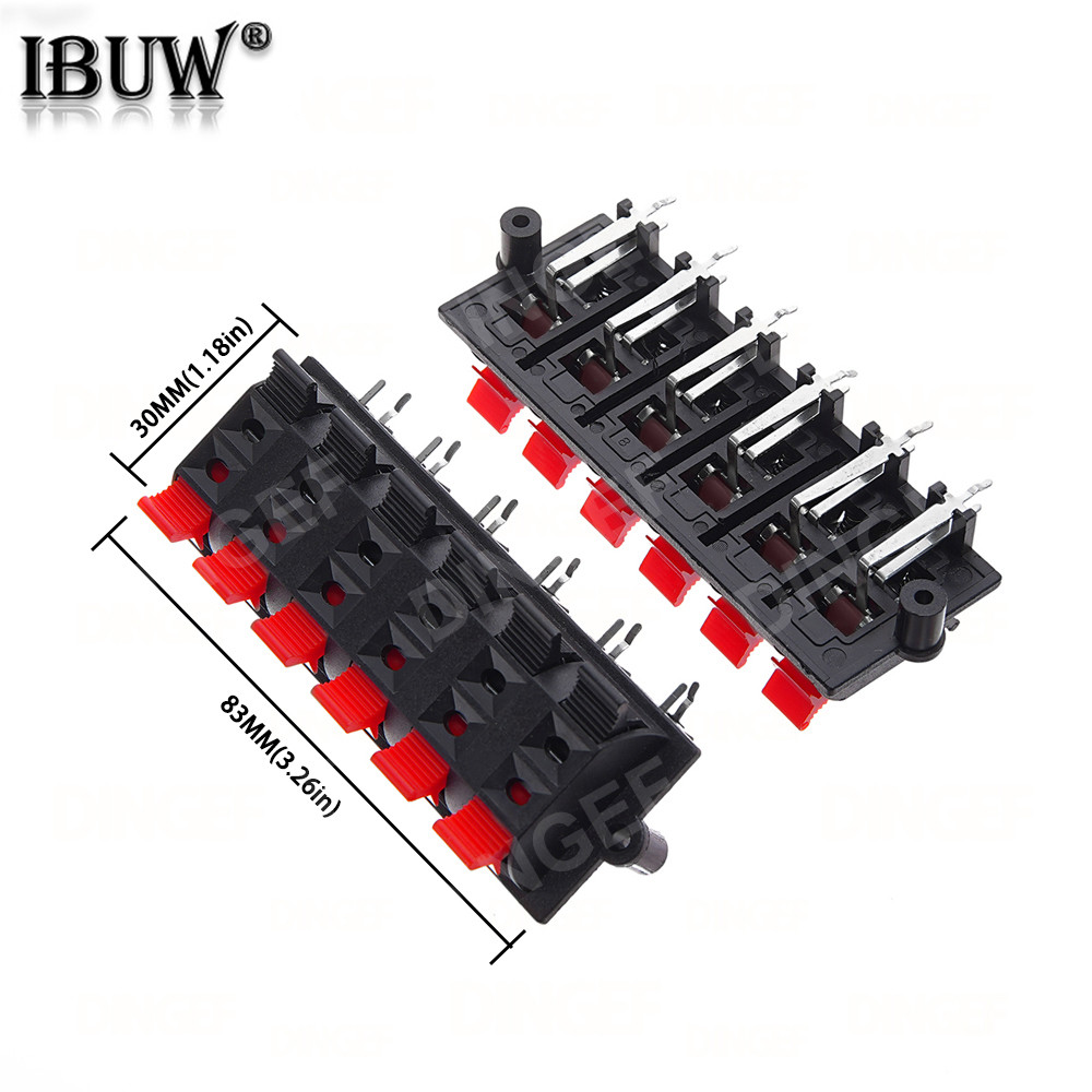 5PCS Plastic 2/4/6/8/12 Positions Connector Terminal Push In Jack ...