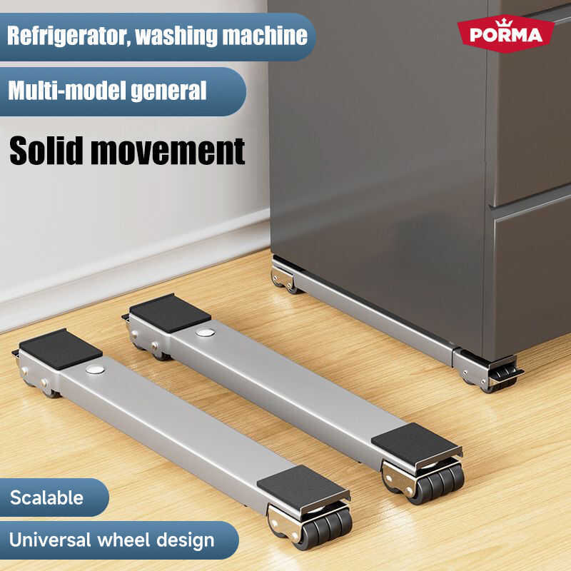 PORMA 2PCS Set Refrigerator With Wheels Ref Adjustable Washing Machine ...