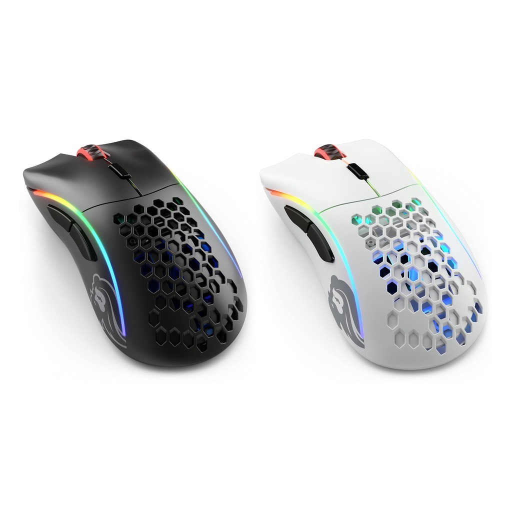 Glorious Model D Wireless Gaming Mouse, White, Ergonomic, RGB, 6 ...