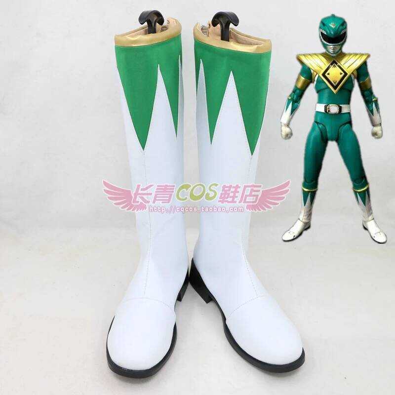 Y Kyoryu Sentai Zyuranger Burai Boots Cosplay Green Shoes | Shopee ...