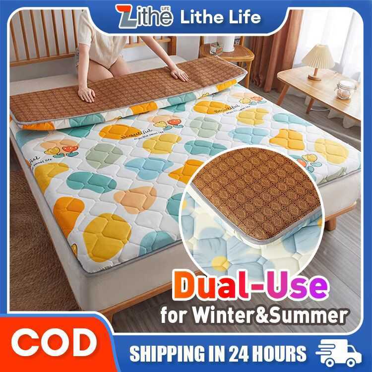 Cooling Mattress Banig Pad Foldable Single/Double/Queen/King Size Cool ...