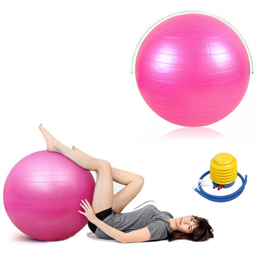 Explosion-Proof Extra Thick Gym Ball Fitness Exercise 55Cm | Shopee ...