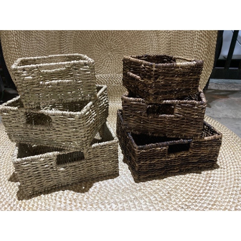 SQUARE NATIVE ORGANIZER SET| square storage bin | Shopee Philippines