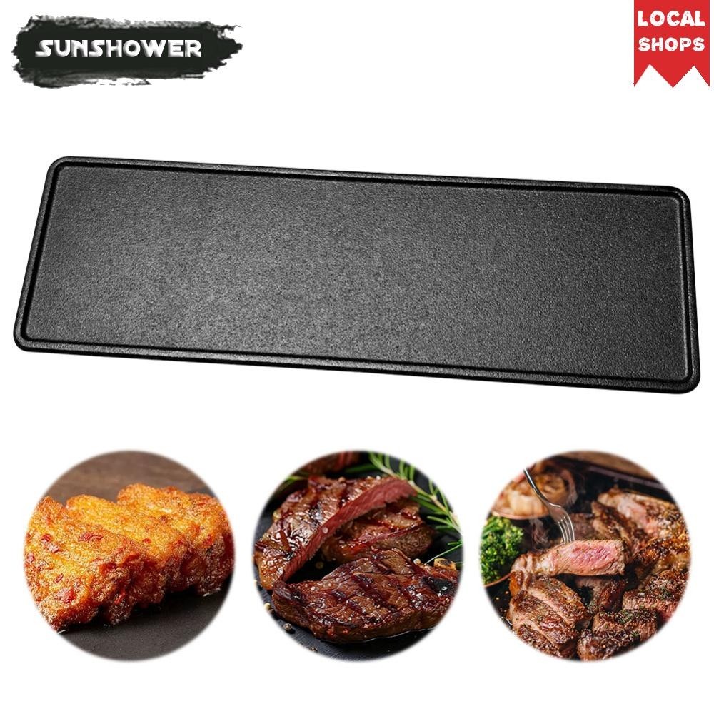 Product image 15.1 X 4.7in Cast Iron Griddle Pan for Stovetop ...