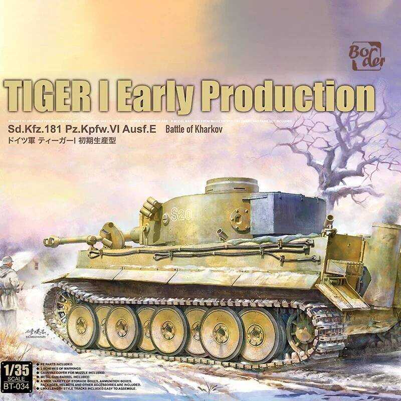 Border Model Bt-034 TIGER 1 Tank Early Battle Kharkov 1/35 Assembly ...