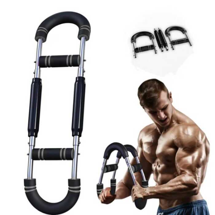 U-Shaped Hand Spring Puller Wrist Biceps Exercise Fitness Equipment Arm ...