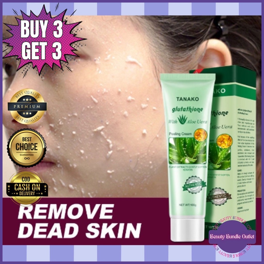 tanako glutathione ✧ ❃ BUY 3 TAKE 3 ORIGINAL TANAKO 100g GLUTATHIONE ALOE VERA PEELING CREAM  KERATIN GLUTA COLLAGEN VI