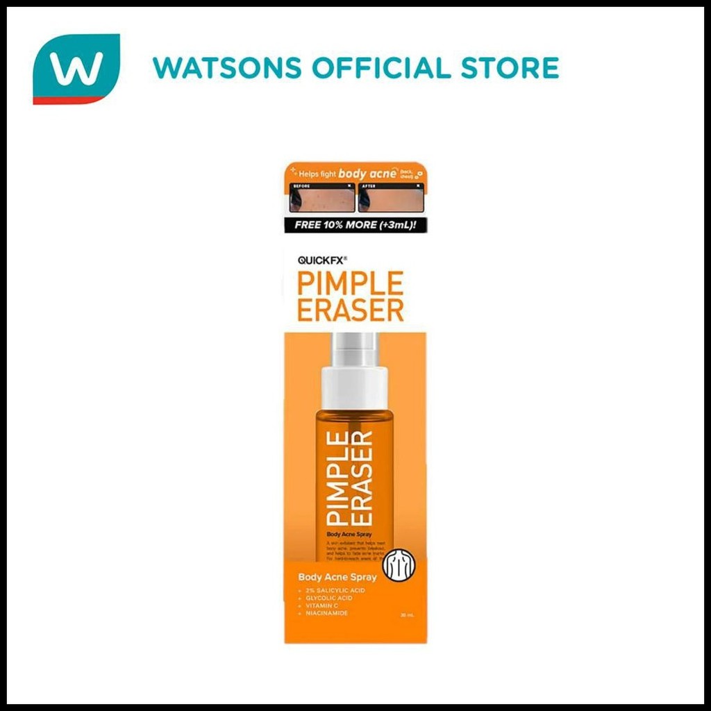 QUICKFX Pimple Eraser Body Acne Spray 30ML | Shopee Philippines