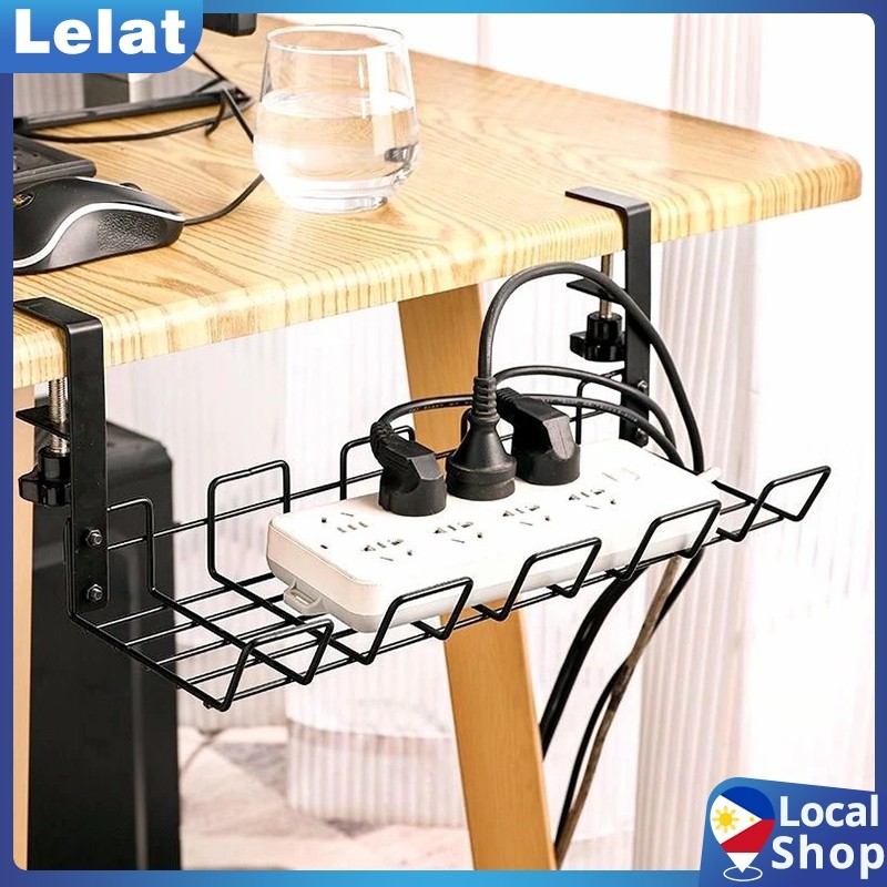 Desk Socket Holder Wire Organizer Cable Socket Storage Rack Under Table ...