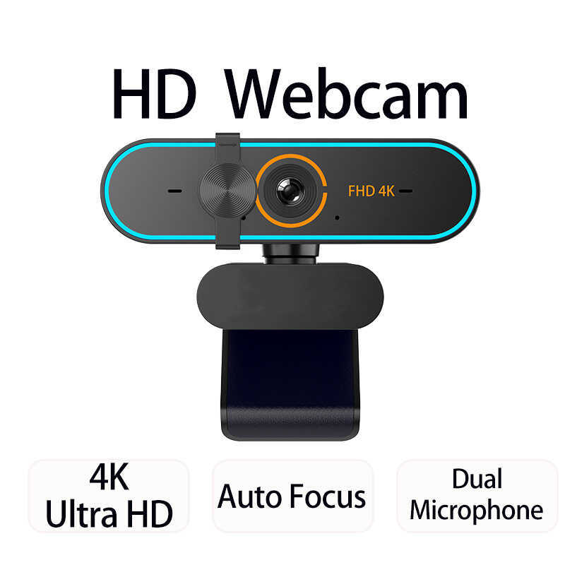 4K Ultra-Clear Streaming Driver-Free Plug-and-Play USB Computer Camera ...