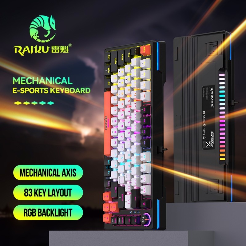 Zeus x Raiku 83Keys Wired RGB Mechanical Keyboard w/ Multi-Function ...