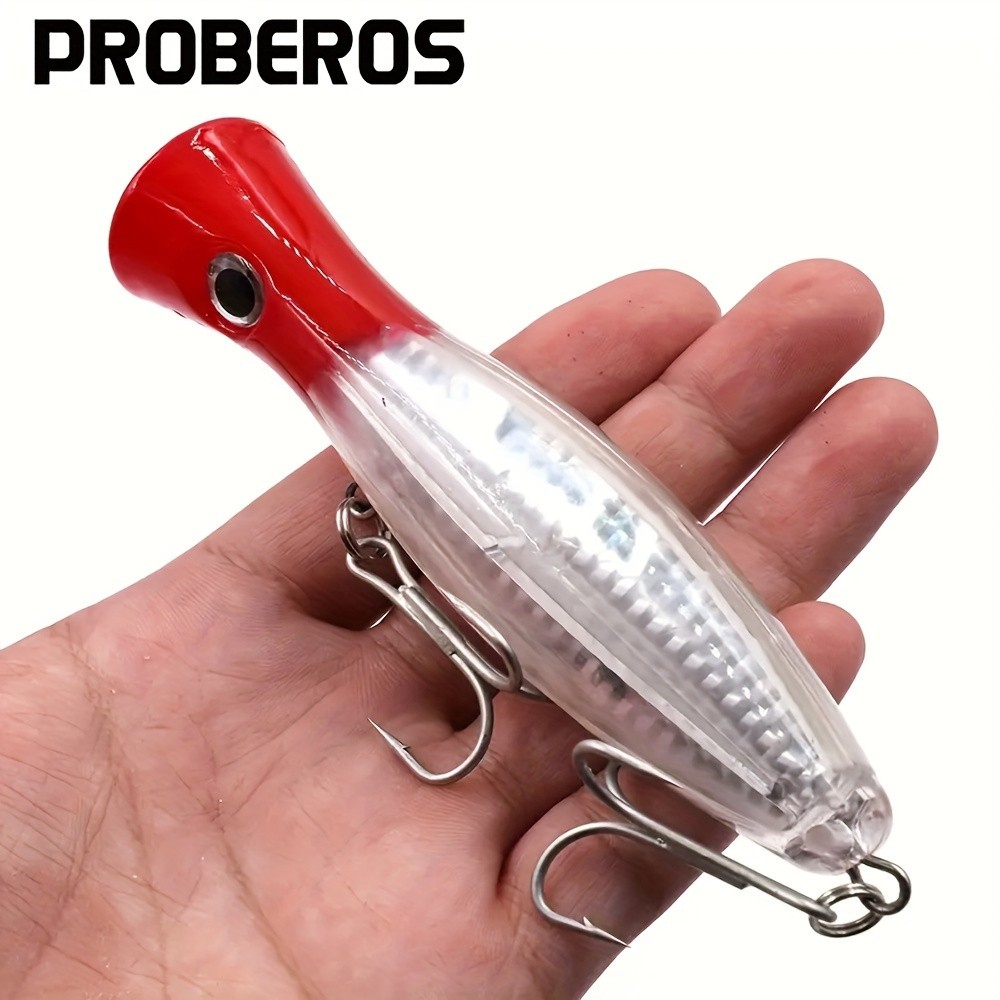 1pc Popper Floating Fishing Lure, 42.5g/1.49oz Artificial Hard Bait ...