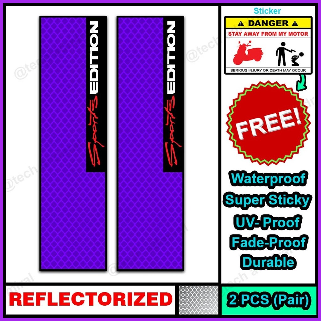 ☑ Alloy Top Box Sticker Waterproof Sports Edition (REFLECTORIZED ...