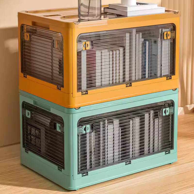 Book Storage Box Foldable Student Book Box Dormitory Book Organizer ...