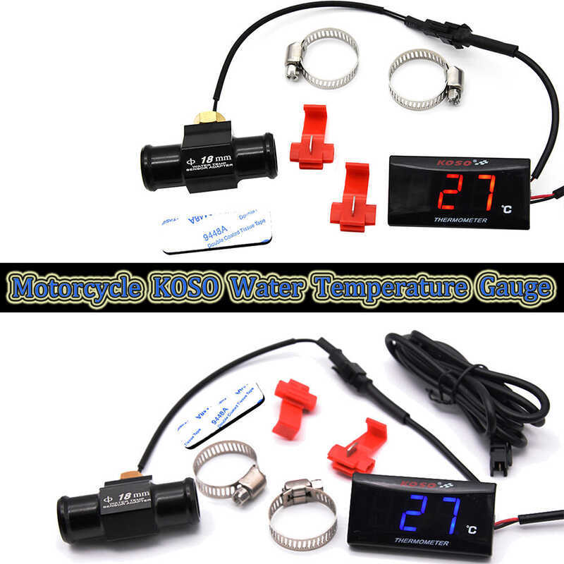 Motorcycle Water Temperature Gauge For Koso Sensor Mini Temp Meter ...