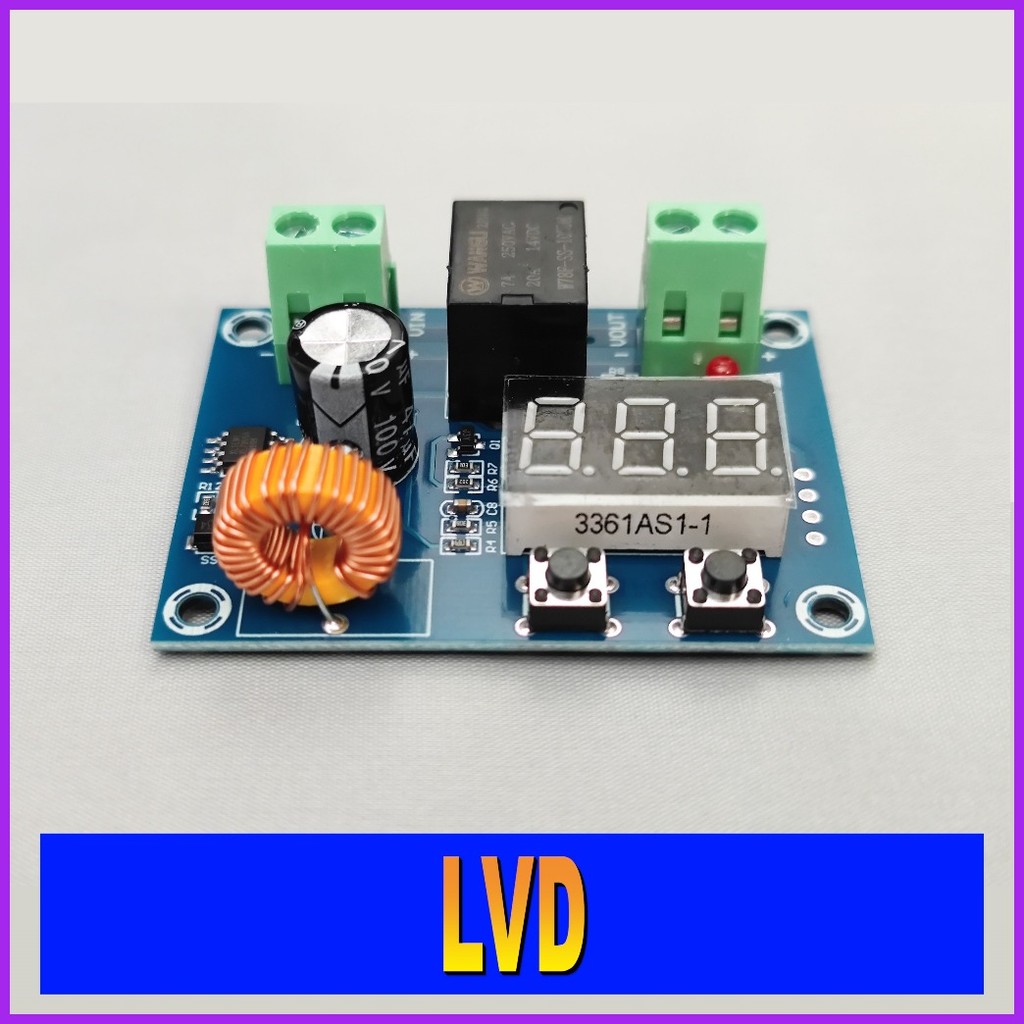 XH-M609 / HCW-M635 DC 12V-36V LVD Voltage Protection Module Low Voltage ...