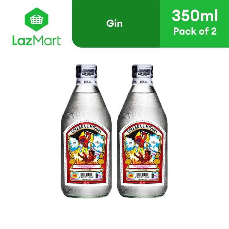 Ginebra San Miguel Gin - Bilog (Round) 350Ml Pack Of 2 12E | Shopee ...