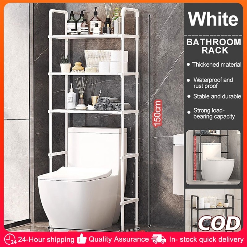 3 Tier Bathroom Rack Organizer Toilet Rack Shelf Space Saver Toilet ...