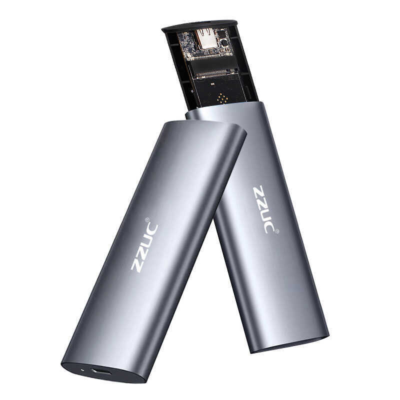 M2 Box Dual Agreement NVME/NGFF/TYPE-C3.1 Solid State SSD Mobile Box ...