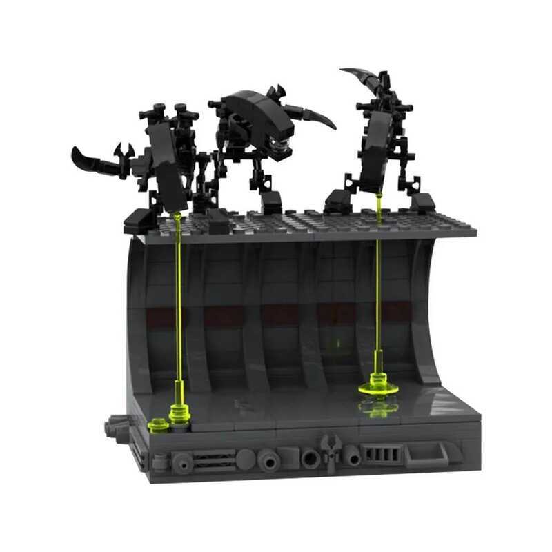 Gobricks MOC Aliens Shelf Diorama Bricks Model Action Movie Aliens ...