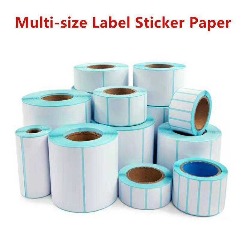 2000, 1000 And 500 Pcs Thermal Sticker Paper , Barcode Label Stcker ...