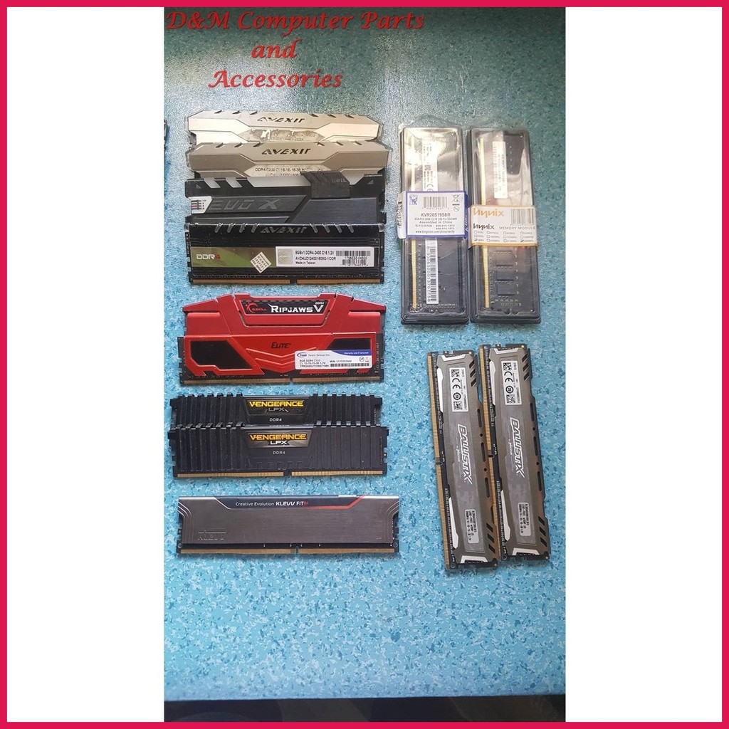 ⊙ DDR4 DESKTOP RAM 4GB&8GB 2133/2400/2666MHZ {ASSORTED BRAND} | Shopee ...