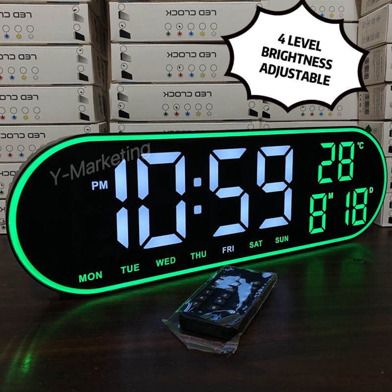 (8021) LARGE Digital Alarm Clock With Remote Control Can COUNTDOWN ...