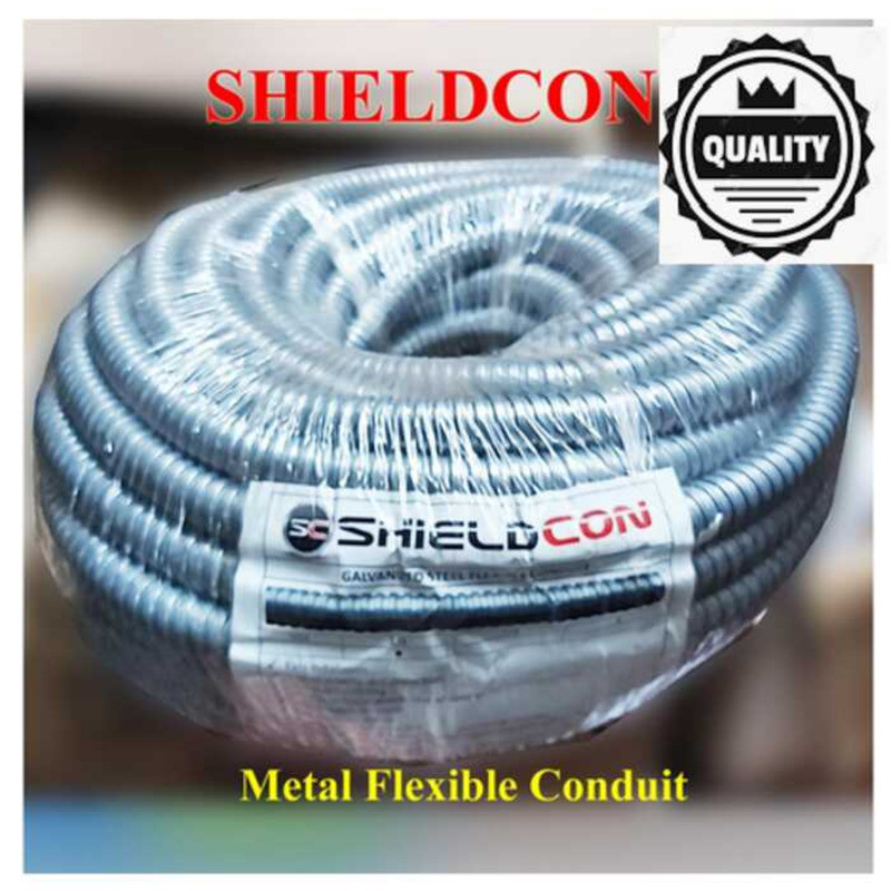Shieldcon Metal Conduit 1/2, 3/4 Electrical Gaanized Steel Flexible ...