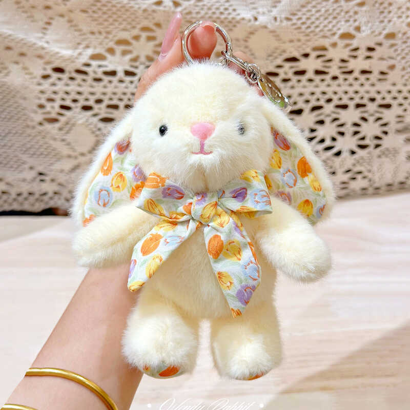Rabbit Original Wendy Genuine Bow Tie Plush Keychain Pendant European ...