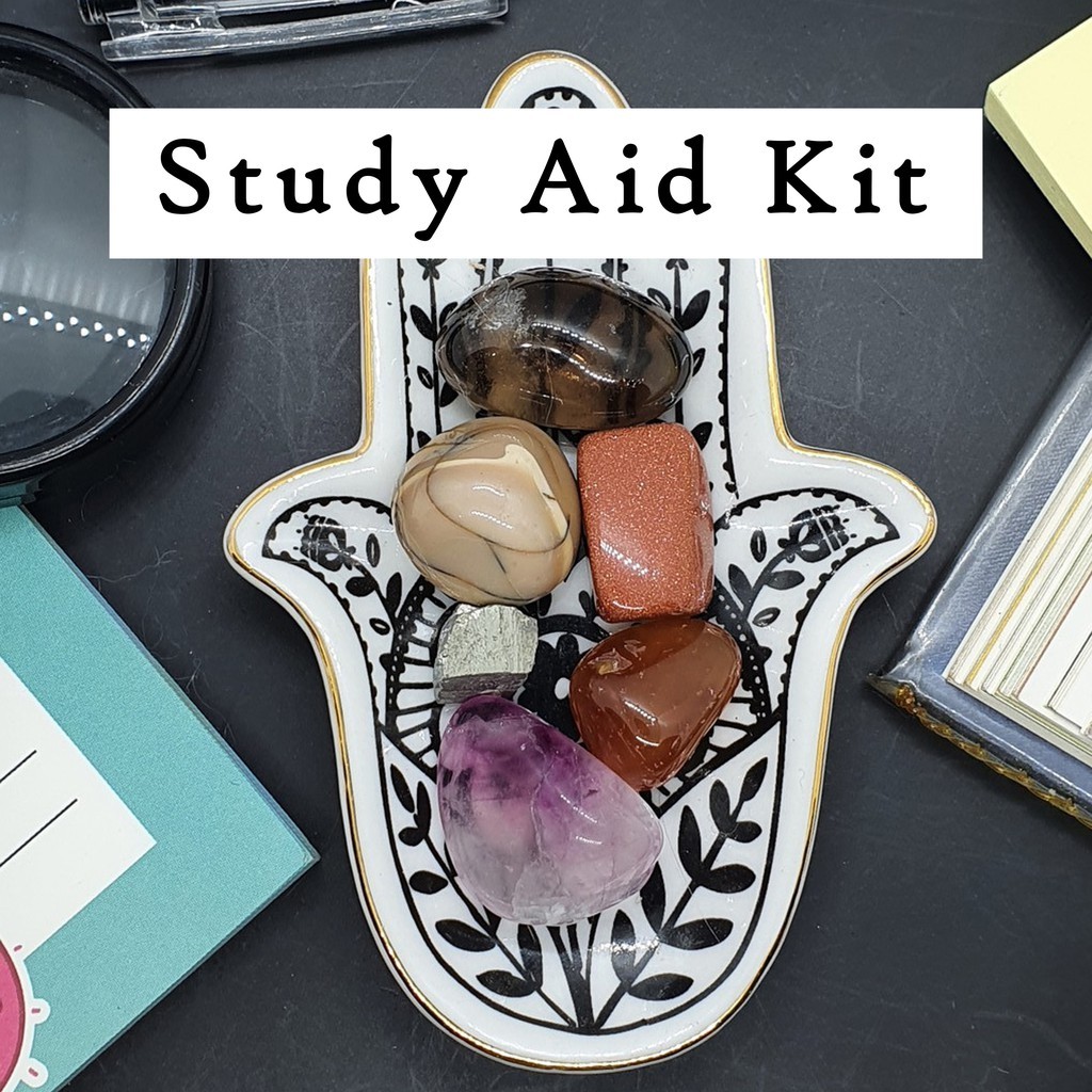 Study Aid (Focus, Clarity, Support, Avoid Procrastination) Crystal Kit ...