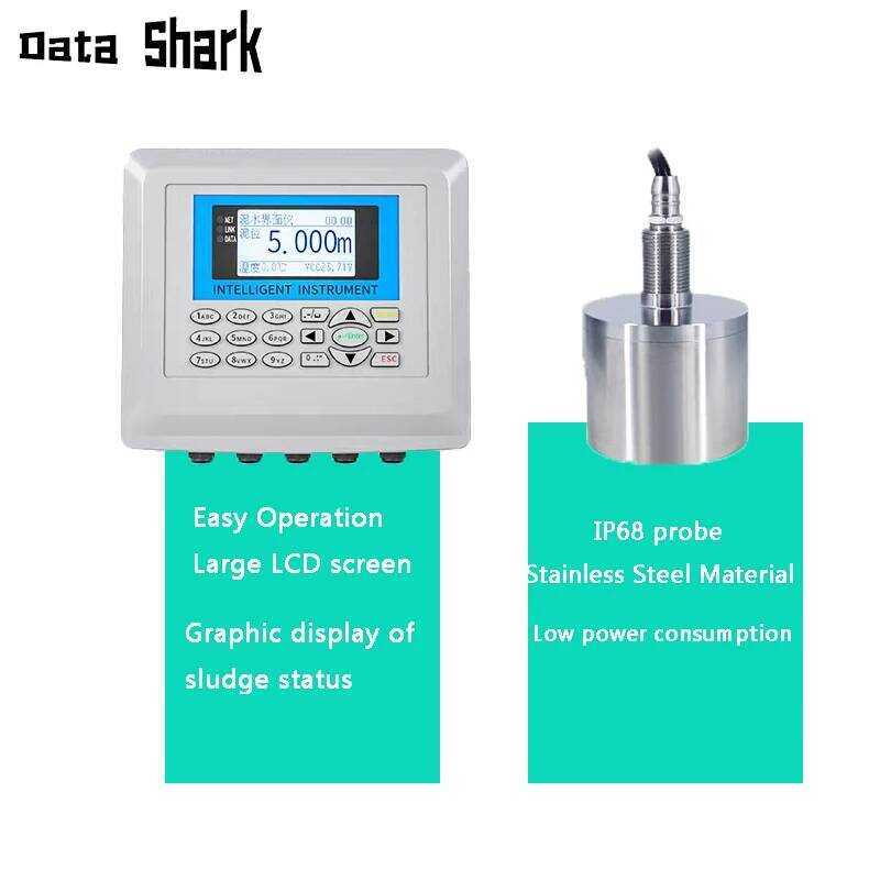 Ultrasonic mud-water interface sensor Sludge Sewage treatment 4-20mA ...
