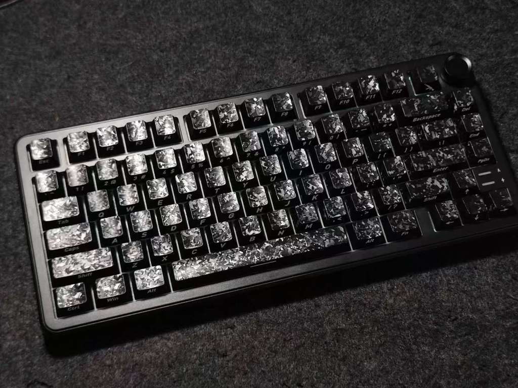 Cherry Profile Carbon Fiber Texture Keycaps Double Shot Keycap 119 Keys ...