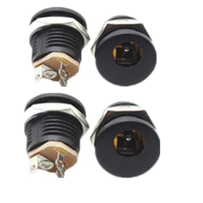 DC-022 Socket Small Hole 3.5*1.3 DC Power Socket Round Threaded DC ...