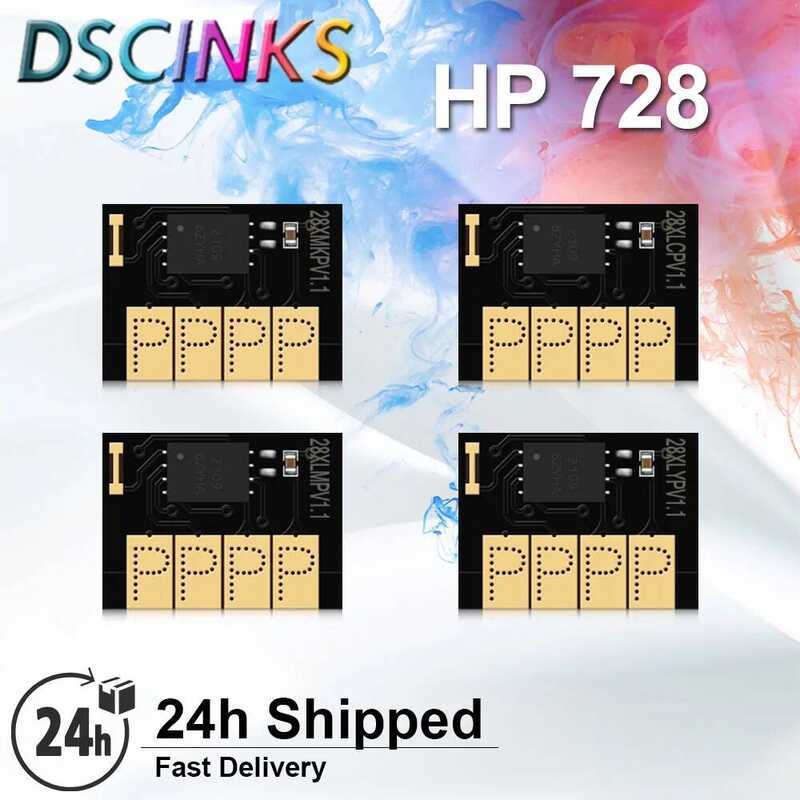 728 728XL Ink Cartridge Chip HP728 XL For HP DesignJet T730 T830 ...